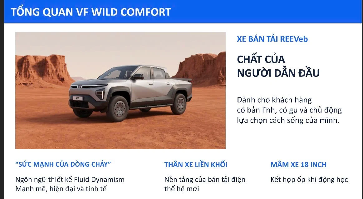 Tổng quan ngoại thất VinFast VF Wild Comfort